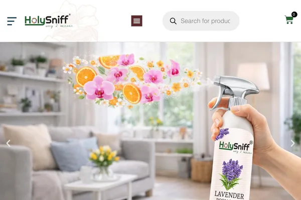 HolySniff — Fragrance and home-aroma store — aroma oils, attar, perfumes, room and car fresheners, plus a bulk-aroma range for B2B buyers.