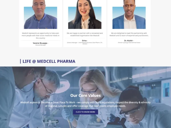 Medcell Pharma website by WebDev24x7